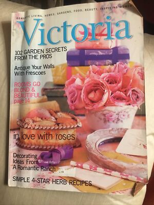 Victoria Magazine, June 2003. Back Issue. In Love With Roses.