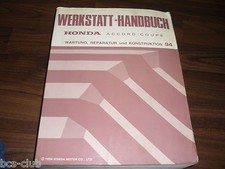 HONDA ACCORD COUPE 5. Generation 1994-1998 General WERKSTATT HANDBUCH