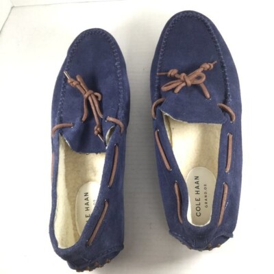 Cole Haan Grand.ØS Blue Suede Penny Loafers Men\'s 10.5 M EXCELLENT CONDITION s-l400.jpg main image 4