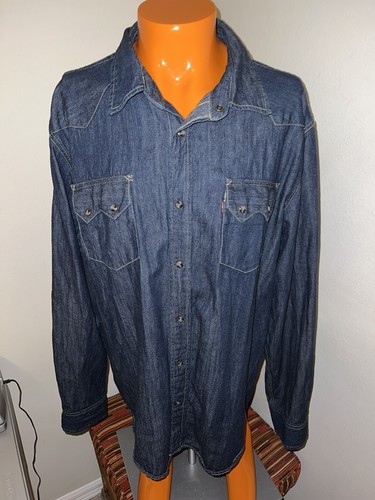 Vintage Levis Sawtooth Pearl Snap 