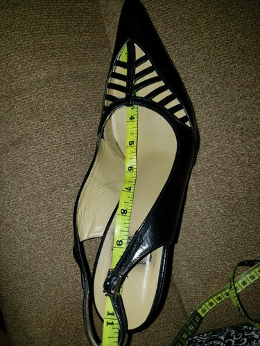 BUFFALO London black ponty Heels size 41 US 8.5 - Picture 10 of 12
