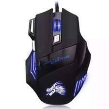 Gaming Mouse 7 Button USB Wired LED Breathing Fire Button 3200 DPI Laptop PC 4