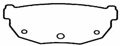 SCD272 REAR Ceramic Brake Pads Fits 84-89 Nissan 300ZX | eBay