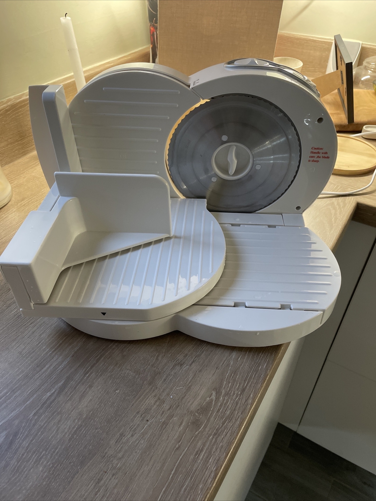 Progress Electric Food Slicer Meat Cheese Bread Cutting Board