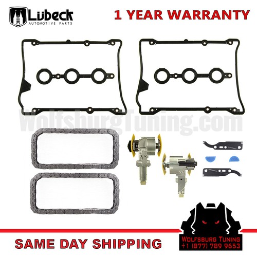 VW Audi Timing Cam Chain Tensioner Valve Cover gasket V6 2.8 2.7T A4 A6