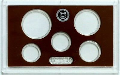Empty Plastic Lens with Brown Insert Holds 5 Coins * NO COINS * 