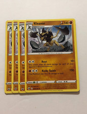 Pokemon Card Astral Radiance 4x Playset Kleavor 085/189 Near Mint
