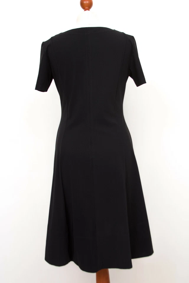 Damen ELEMENTE CLEMENTE Schwarz Kurzarm Kleid Größe 1  7082 - Bild 3 von 4