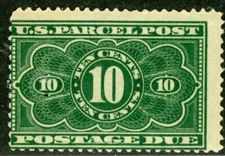 (25120 )  US stamp scott#  JQ4 MNH  (1913 10c Parcel Post Postage Due)