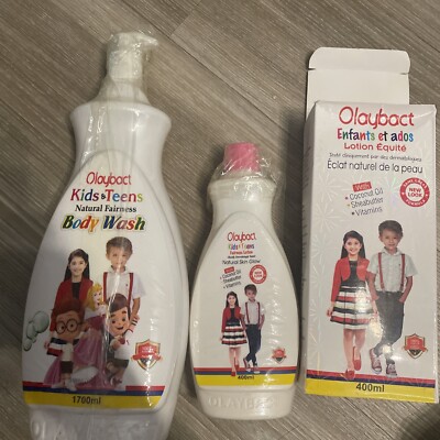 Olaybact Kids & Teens Natural Fairness Body Wash And Lotion