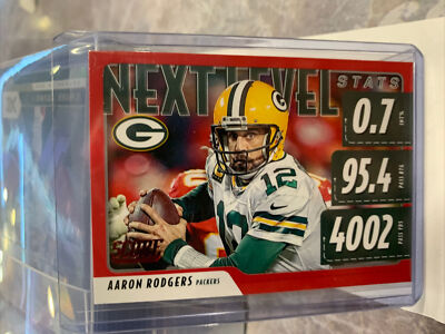 2020 Score red next  level  stats Aaron  Rodgers  card# nls-ar 