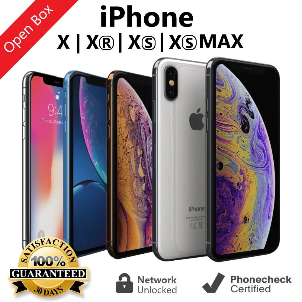 Apple iPhone X | XR | XS | XS Max - 64GB 128GB 256GB - Verizon GSM Unlocked AT&T