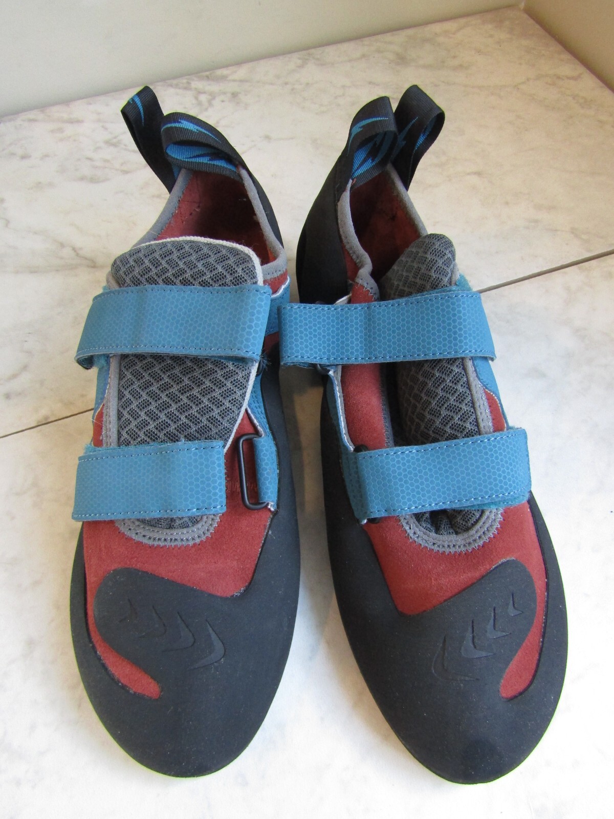 NIB Evolv Kronos Trax Black/Teal Climbing Shoes Size US 13.5 EUR 48 UK