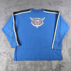 Vintage 2002 Buell Holoubek Xl Motorcycles Blue Long Sleeves T Shirt Biker Usa
