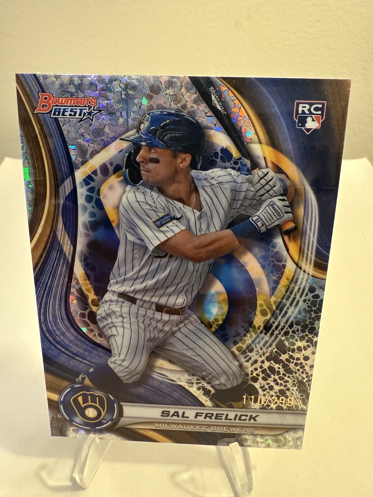 2024 Bowmans Best SAL FRELICK RC Mini-Diamond 110/299 Refractor Rookie Brewers