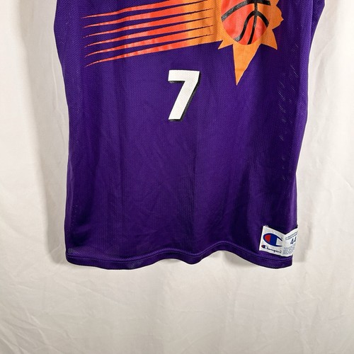 Phenix Suns Jersey Men's 44 Purple Kevin Johnson Champion NBA Sleeveless - Picture 3 of 10