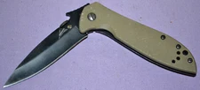 Kershaw Emerson CQC-4K Frame Lock Coyote Brown G-10 Handle Folding Knife