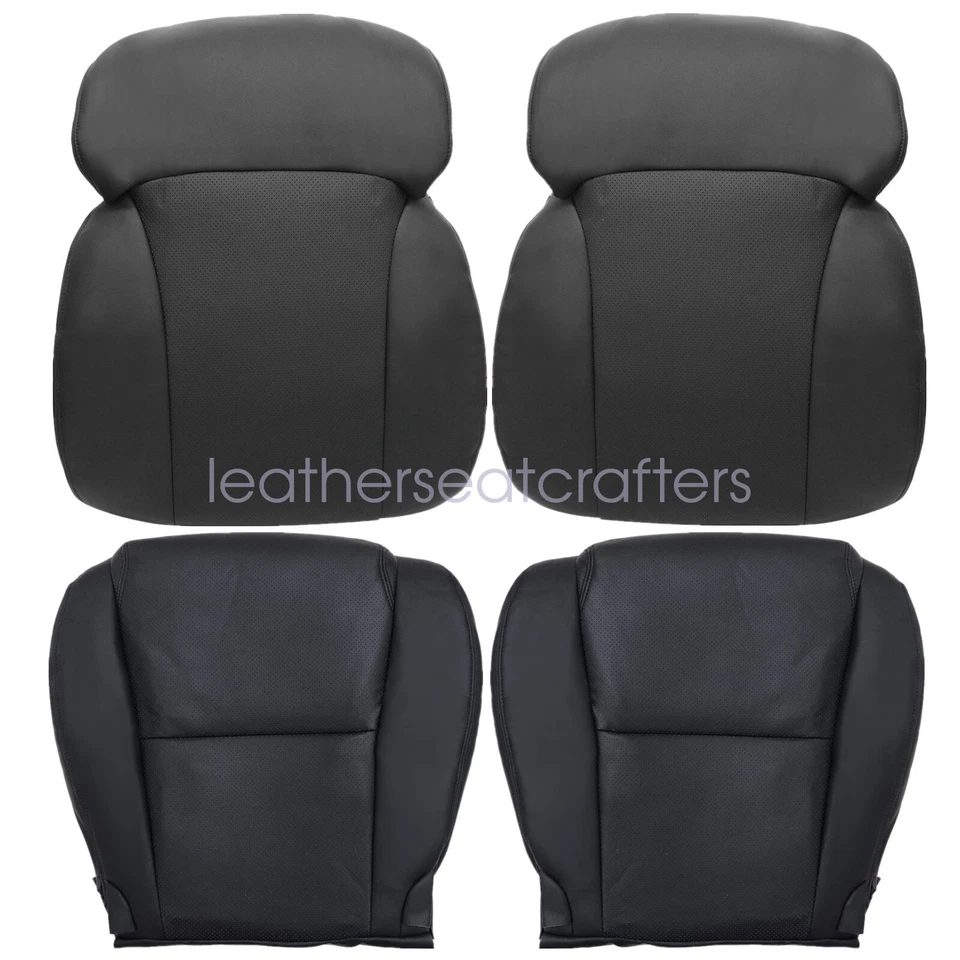 Both Side Bottom Top Leather Seat Cover For 2006-2011 Lexus GS300 350 460 Black Foto 4 de 4
