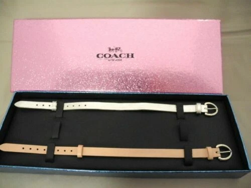 Correas de reloj pulsera Coach con correa plateada