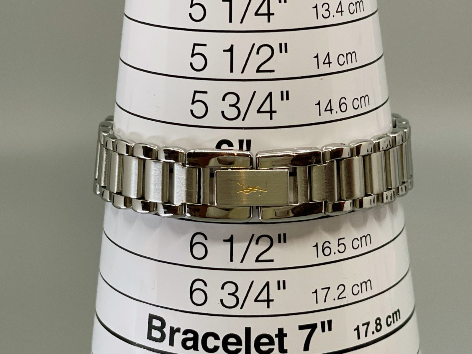 【Near Mint】Yves Saint Laurent Women's Qz 23mm Watch Navy Dial Gold US Stock thumbnail 11