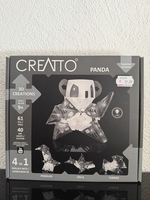 Kosmos Creatto Panda 3D-LEUCHTPUZZLE 61 Teile Inkl. LED-Leuchtkette