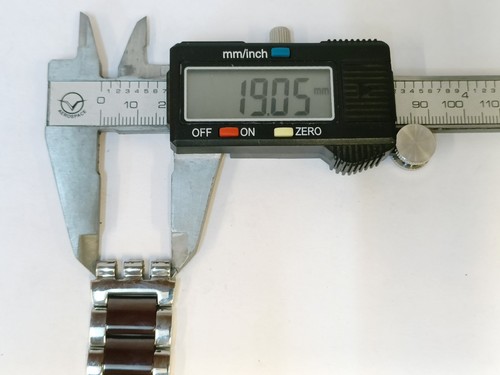 USED BAND STRAP SWATCH STAINLESS STEEL & CERAMIC BAND WIDTH 19.MM - Picture 2 of 11