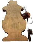 Christmas Ornament wooden Santa Claus holding pole wearing Gone Fishin’ outfit — photo 2