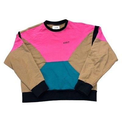 Kirin Peggy Gou Sweatshirt Y2K Colour Block Mehrfarbig Pullover Damen Medium