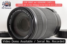  Top Mint Canon EF-S 55-250mm f4-5.6 IS II Telephoto Zoom AF Lens From Japan
