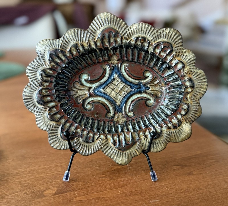 Trinket Dish AWA Studio Pottery Signed Terrie Robinson   Argyle, Texas