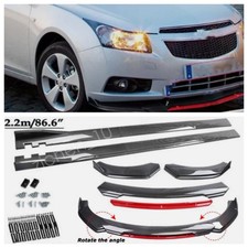 For Chevrolet Cruze Front Bumper Lip Splitter Side Skirts Carbon Style Us