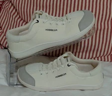 HOBIBEAR Canvas Wide Toe Minimalist Barefoot Shoes Canvas White/Gray Womens S8.5