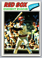 1977 Topps #25 Dwight Evans Boston Red Sox