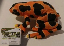 Frog, Orange, Poison Dart, Very Nice Plush Stuffed Animal Toy 9" NWT
