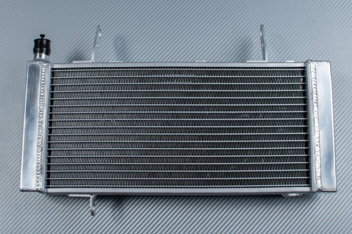 Radiateur eau type racing Suzuki SV1000S aluminium, système refroidissement moto 2003-2010