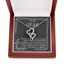 Wife Heart to Heart Necklace Gift