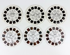 Lot of 6 Vintage View Master Reels Mickey Mouse Smurfs