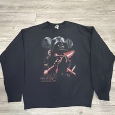Star Wars Men's Sweatshirt Crewneck Men  s Sz M Disney Jerzees Graphic