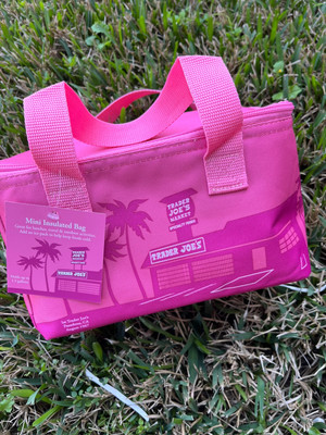 Trader Joe's Valentines Day Mini Insulated Tote Bag Choose Pink