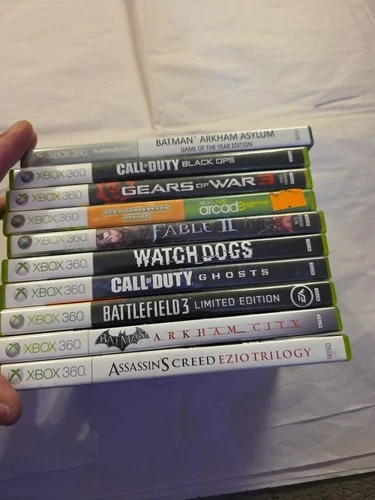 Lot of 10 Microsoft Xbox 360 Games Bundle Tested Working