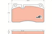Bremsbelagsatz Scheibenbremse Cotec Trw GDB1670 FüR Vw Touareg 7P5 7P6 Seat 7LA