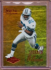 1995 PINNACLE SELECT CERTIFIED SHERMAN WILLIAMS ROOKIE MIRROR GOLD #128 *