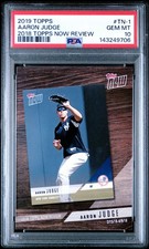 2019 Topps 2018 TOPPS NOW REVIEW #TN-1 AARON JUDGE PSA 10 GEM MINT POP 2