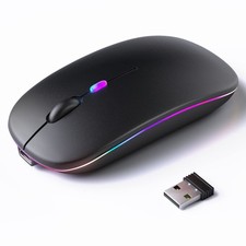 Wireless Bluetooth Mouse   Rechargeable, Silent, Dual Mode Bluetooth 5.2  U...