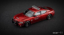 Rollin 1/64 Ridley Township Police Patrol Car - Red Dodge Charger 2008