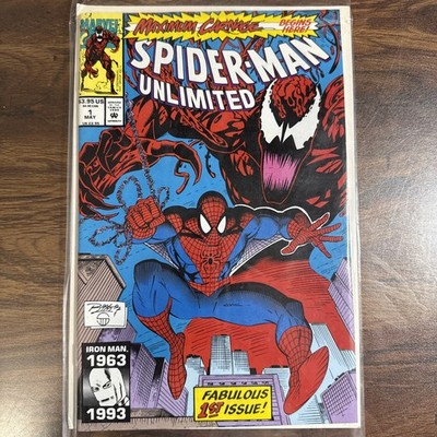 Spider-Man Unlimited #1 1993 ''Maximum Carnage Begins Here'' Bag & Boarded