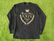 Bruno Mars XXIV K Magic Tour 2017 Concert 2-Sided Long Sleeve T-Shirt Size SMALL
