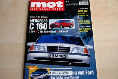 2) MOT 04/1994 - Ford Scorpio GLX 2.0i Turnier  - Mercedes E 200 T W124 mit 136P
