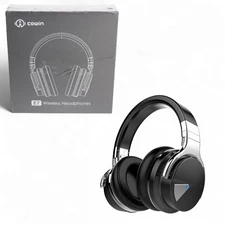 Cowin E7 Active Noise Cancelling Headphones Bluetooth Over Ear - Black NEW