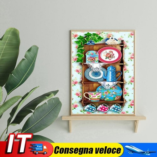 Diamond Painting Kit Kitchen Cabinet 5D DIY Full Drill Round Art (WT399 ...